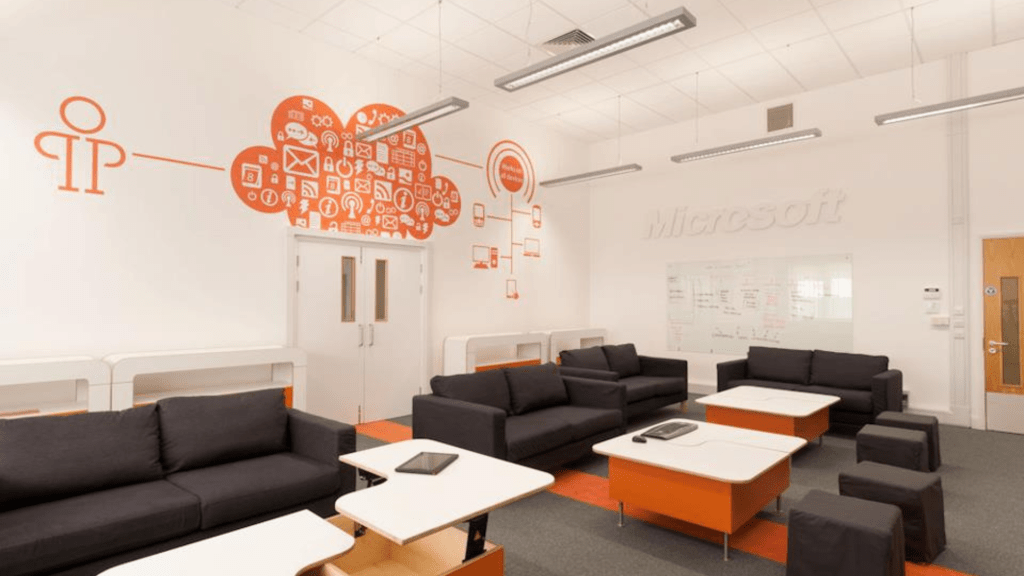 Microsoft Technology Hub launch including designs by Qballyhoo