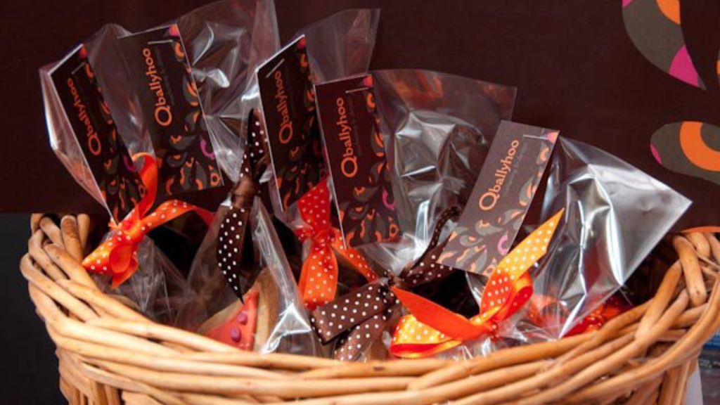 Qballyhoo biscuits at Somerset conference event